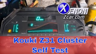 Z31 19871989 Digital Cluster Self Test [upl. by Alika]