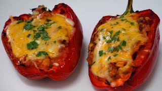 Pimientos Rellenos de Pollo al Horno🌶️¡Una Delicia Para Tu Paladar😋 [upl. by Pamella944]