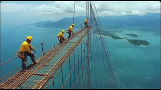 Biggest Bridge Construction Process  Limmern Pumped Storage Plant Steel Hydraulic Engineering [upl. by Meean]