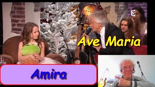 Amira Willighagen 10yoAve MariaOn French TV [upl. by Frymire]