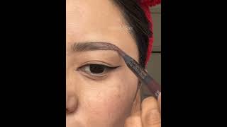 How I Use Eyebrow Pencil To Make Perfect Eyebrow Shape With Pencil ❤️ [upl. by Uoliram]