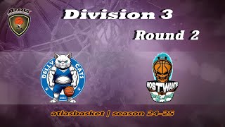 Atlasbasket  Div 3Round 2  BELLY CATS vs MOST WANTED [upl. by Airom]