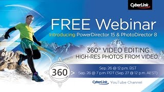 CyberLink Sept Webinar  Introducing NEW PowerDirector 15 [upl. by Ylenats]