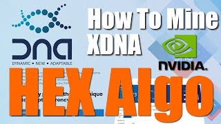 How To Mine XDNA  HEX Algo Using Z Enemy Miner For Nvidia GPUs [upl. by Akimak]