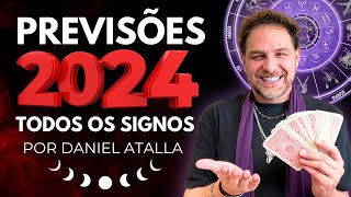 PREVISÕES 2024 PARA TODOS OS SIGNOS  DANIEL ATALLA [upl. by Anwahsak]