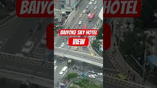 Baiyoke Sky Hotel Bangkok view baiyokeskyhotel travel bangkok [upl. by Aihsi]