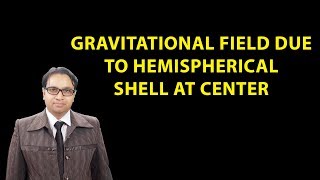 GR4 gravitational field due to hemispherical shell at center [upl. by Kirad]