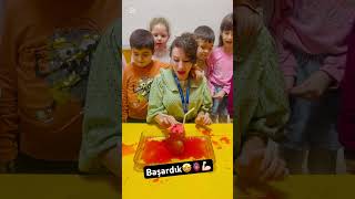 Kan pompalama deneyimiz🤓 kindergarten montessorietkinlikleri oyun funny etkinlik deneysaati [upl. by Nnaylime]