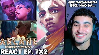 JINX E EKKO NAMORANDO 😭 FIQUEI MALUCO React Arcane EP 7 Temporada 2 [upl. by Asirrom]