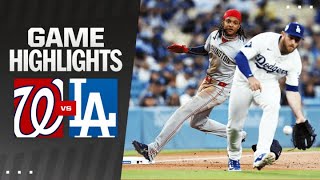 Nationals vs Dodgers Game Highlights 41524  MLB Highlights [upl. by Eisned155]