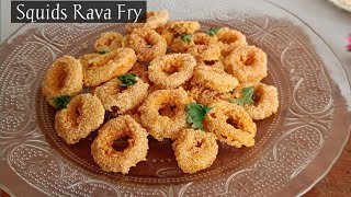 Squid Rawa fry recipe  Goan Rawa fried Squids  Sea food recipes  Squids recipes  Calamari fry [upl. by Nyladnek]