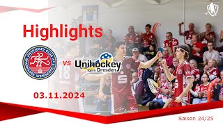 UHC Sparkasse Weißenfels vs Unihockey Igels Dresden 03112024 Highlights [upl. by Bonaparte]