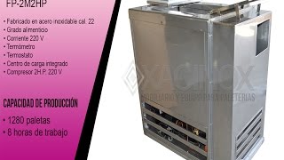 FABRICADOR DE PALETAS 2 MOLDES ACERO INOXIDABLE [upl. by Goodard]