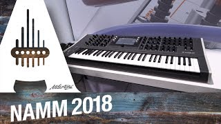 Waldorf  Quantum Synthesizer  NAMM 2018 [upl. by Ahsinyd]