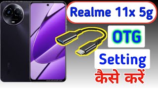 Realme 11x otg settingRealme 11x otg problemhow to connect otg in Realme 11x 5g [upl. by Berkshire]