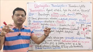 Fibrinolytics or Thrombolytic Part01  Classification amp Mechanism of Action of Fibrinolytics [upl. by Dilaw620]