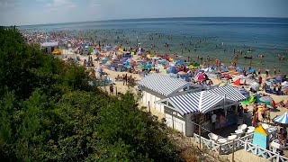 Krynica Morska plaża biała na żywo 03082022 [upl. by Aset]