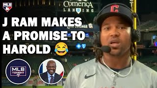 José Ramírez interview after forcing Game 5 in ALDS  MLB Tonight [upl. by Wolford]