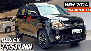 All New WAGON R UPDATED MODEL 2024 Black Colour  Maruti Suzuki Wagonr Zxi Plus Top Model Review [upl. by Avis]