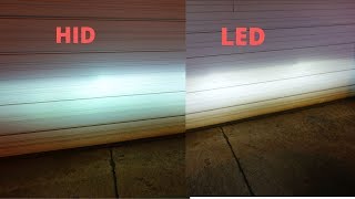 HID vs LED On Projector Housing Headlights [upl. by Irahc54]