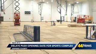 MadisonvilleHopkins County Sports Complex expected to open near the end of fall after months of [upl. by Neellek]