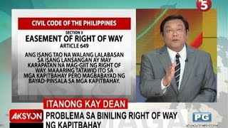 Itanong kay Dean  Problema sa right of way [upl. by Bertila443]