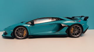 Lamborghini Aventador SVJ Blu Glauco Autoart 118 [upl. by Lammaj]