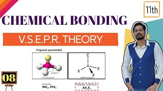 Chemical Bonding । Class 11 L8 । VSEPR Theory [upl. by Denoting]