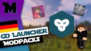 Minecraft 121 Modpacks installieren mit dem GD Launcher 2024 [upl. by Jowett]