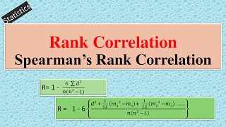 Rank Correlation [upl. by Nnod]