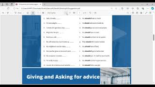 Give advice and making suggestions pdf Personal Microsoft​ Edge 2024 11 28 19 44 30 [upl. by Jamill]