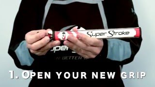 Super Stroke Weighted Putter Grip Installation Video [upl. by Dustin]