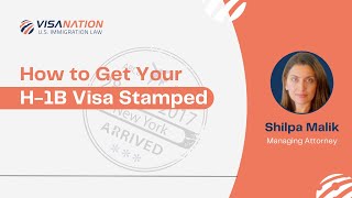 H1B Visa Stamping Process Explained [upl. by Neerihs563]