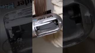 Trying a split end trimmer for the first time splitends haircuthacks [upl. by Calendra]