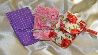 26  Handytasche  Smartphonetasche nähen DIY sew Smartphone cas [upl. by Helbonia]