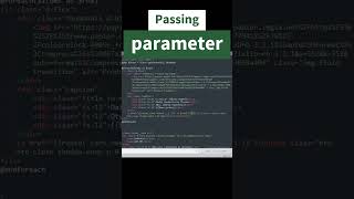 Passing parameter to Parameterized Route in Laravel laravel shorts laraveldeveloper [upl. by Trilbi]