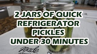 QUICK REFRIGERATOR PICKLES I DILL PICKLES AND SWEET PICKLES [upl. by Ttezil239]