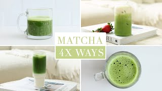 Matcha 4x Ways  Simple AND Delicious Matcha recipes  Sanne Vloet [upl. by Roseann]