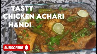 Chicken achari recipe  Achari chicken  achar [upl. by Oremar]