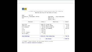 LIC ADO salary slip after wage revision 2024🤩🤑 [upl. by Onitnelav]