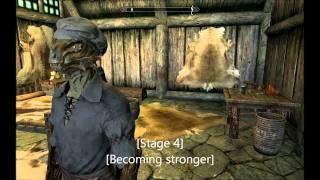 Skyrim Argonian Vampire Progression [upl. by Ydor]