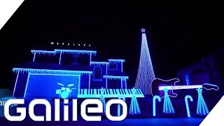 Crazy WeihnachtsLichtshow in Kalifornien  Galileo  ProSieben [upl. by Aitnyc]