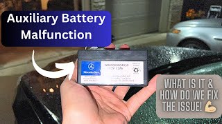 Auxiliary Battery Malfunction Replace Mercedes Benz EClass W212 [upl. by Esiled431]