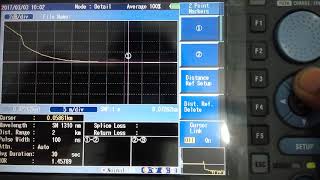 Pengukuran Kabel Serat Optik Dengan OTDR Yokogawa 2 Point Markers [upl. by Enaled]