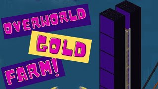 Break the Minecraft mob cap Overworld Gold Farm tutorial [upl. by Gilberto421]