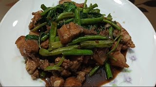 Adobong Baboy na may sitaw at kangkong masarap magkamay kapag ganito ang ulam ownversion [upl. by Flynn958]