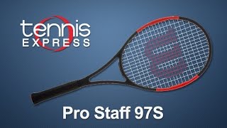 Wilson Pro Staff 97S Tennis Racquet Review  Tennis Express [upl. by Gorrono]