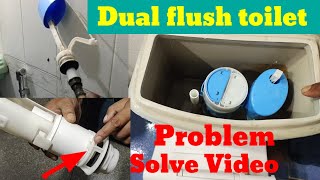 Dual flush toilet  Dual flush toilet not filling  Toilet leakage repair [upl. by Nomra912]