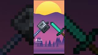 minecraft mace vs all sword minecraft shorts [upl. by Airalav]