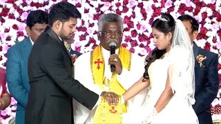 Hanok Raj with Shunemi Adbutha  Christian Wedding  Gooty  Rev S Samuel Bhushanam Garu [upl. by Stephens]